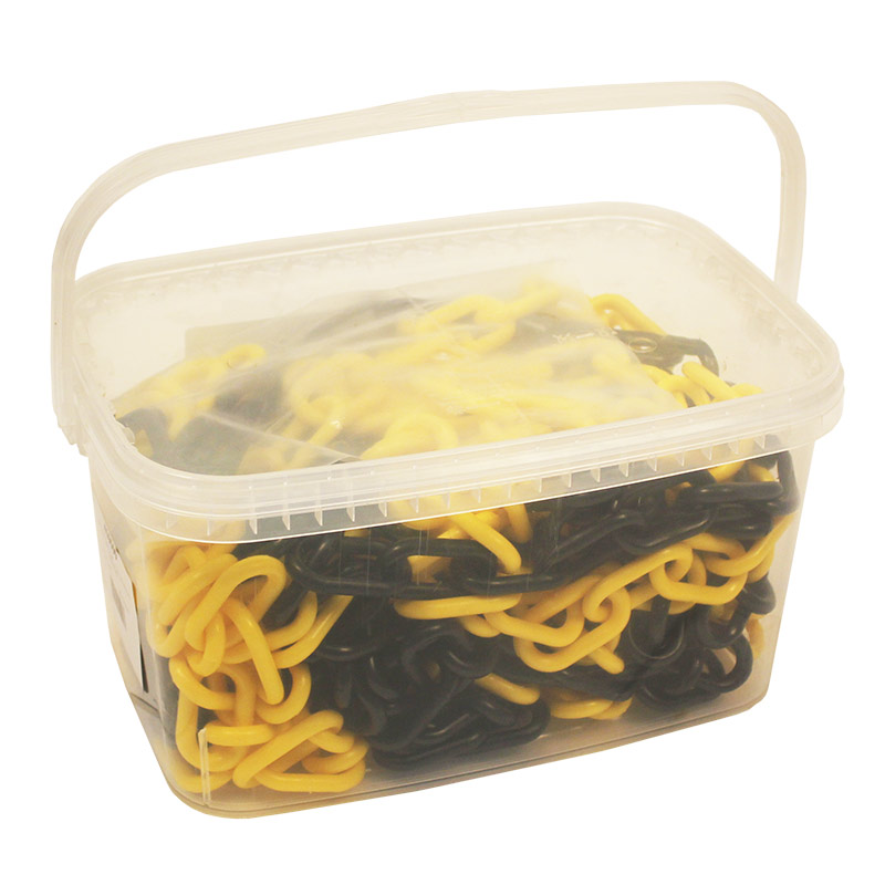 Plastic Chain and Connector Kit - 6mm - Yellow & Black