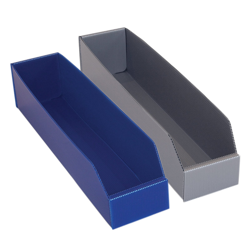 K-Bins Plastic Small Parts Bins - 100 x 100 x 450mm (H x W x D) - Pack of 25