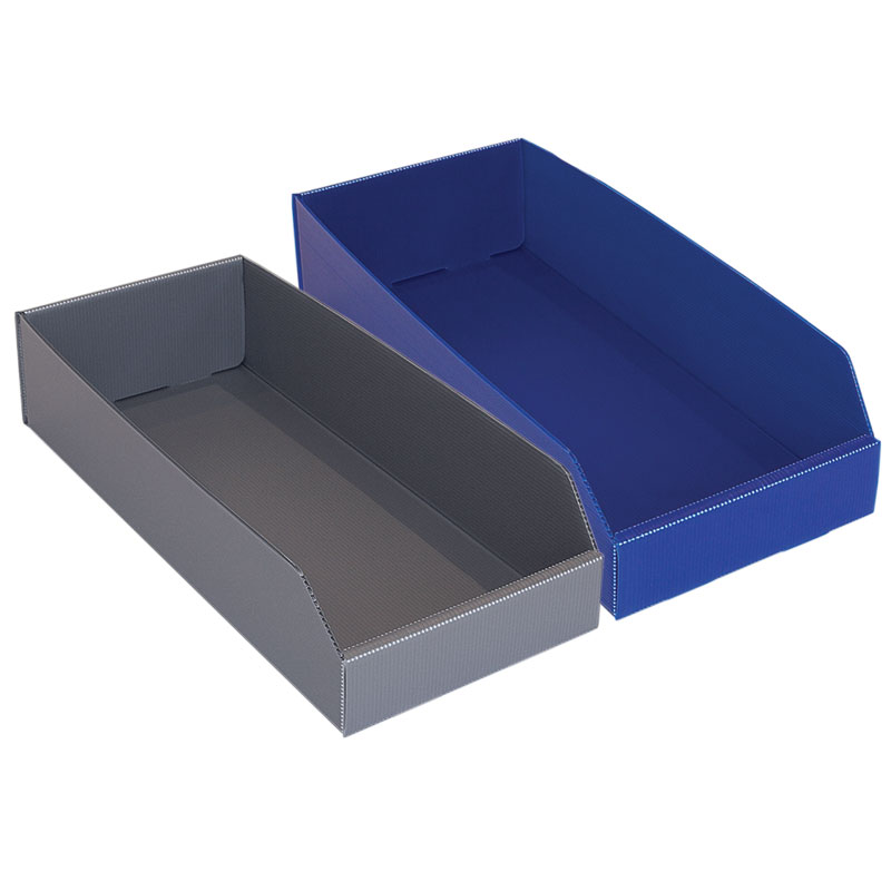 K-Bins Plastic Small Parts Bins - 100 x 200 x 450mm (H x W x D) - Pack of 25