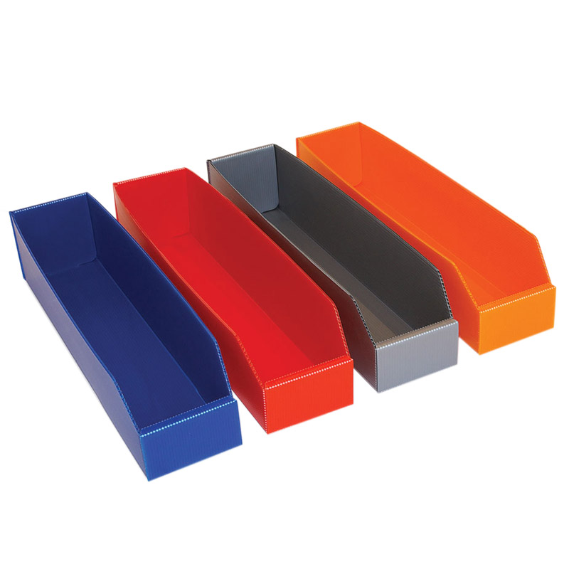 K-Bins Plastic Small Parts Bins - 100 x 100 x 450mm (H x W x D) - Pack of 25