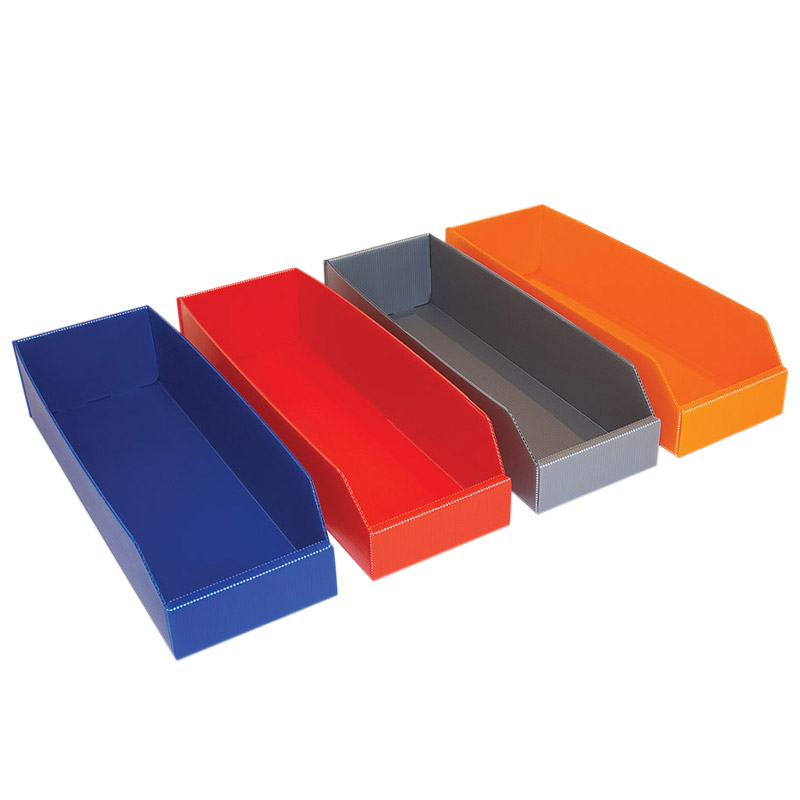 K-Bins Plastic Small Parts Bins - 100 x 150 x 450mm (H x W x D) - Pack of 25