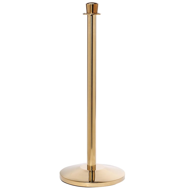 Polished Brass Crown Top Barrier Post