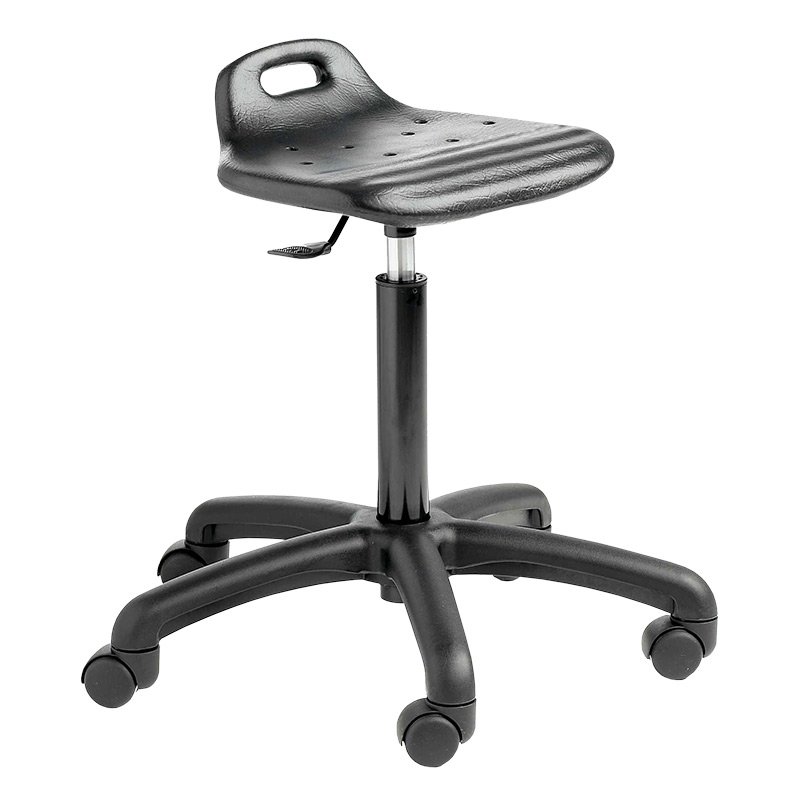 Polyurethane High Lift Swivel Posture Stool with Castors