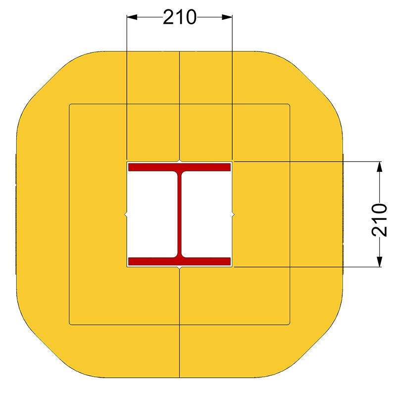 Polywrap Column Protector - fits column 203 x 203mm