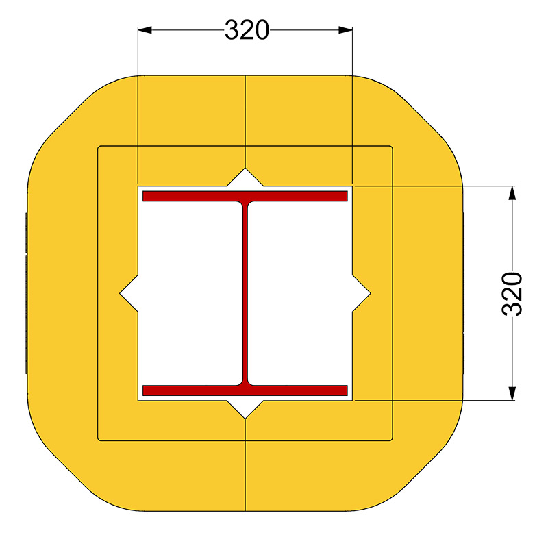 Polywrap Column Protector - fits column 305 x 305mm