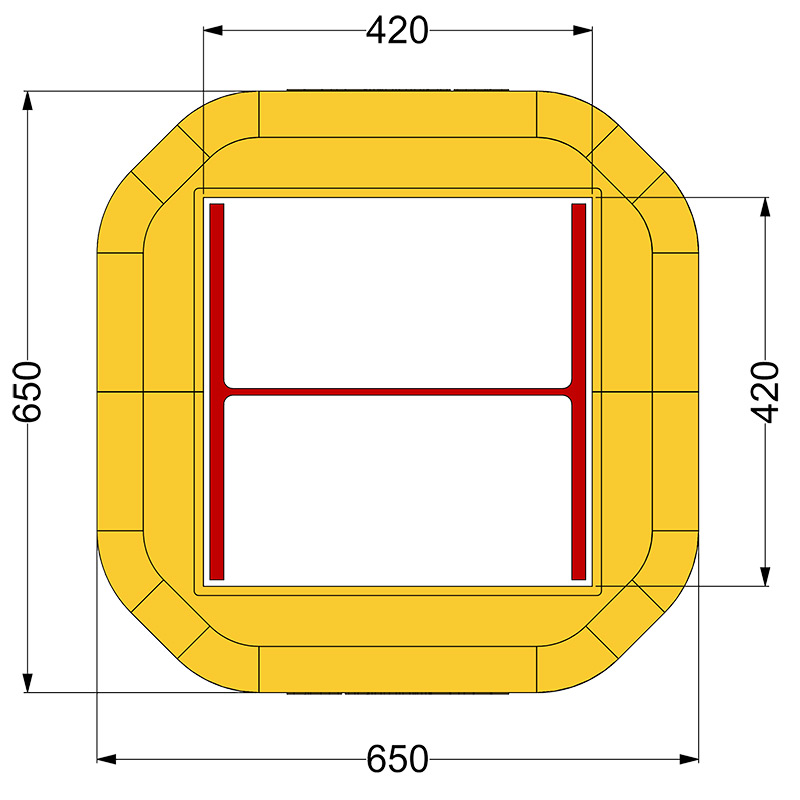 Polywrap Column Protector - fits column 406 x 406mm