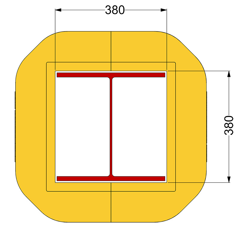 Polywrap Column Protector - fits column 356 x 368mm