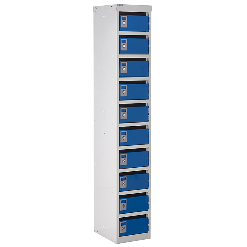 Multi-user 10 x 25mm slot Post Box Locker - 1725 x 300 x 380mm