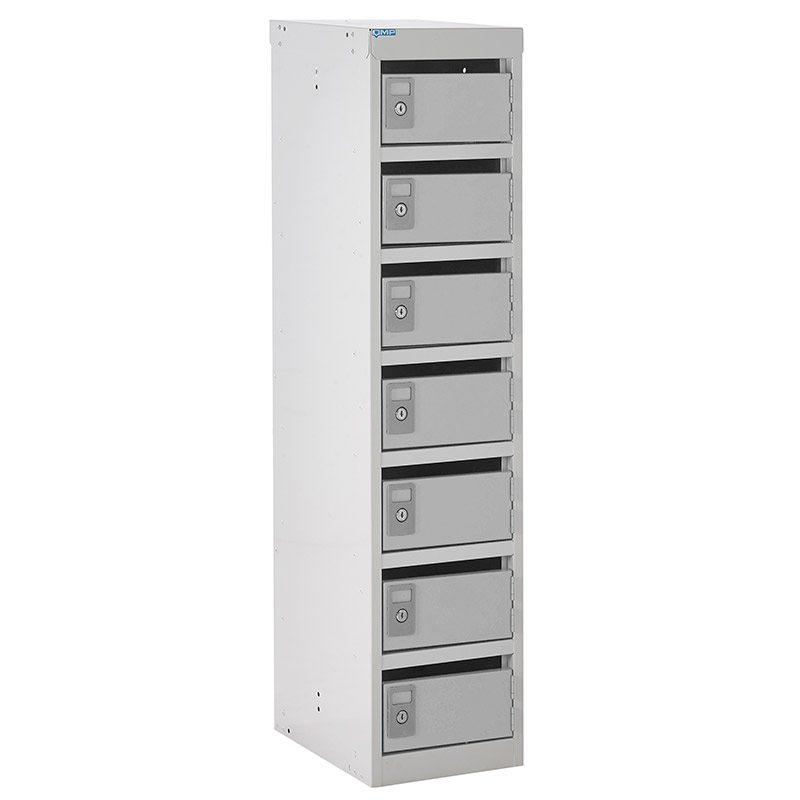 Multi-user 7 x 25mm slot Post Box Locker - 1230 x 300 x 380mm 