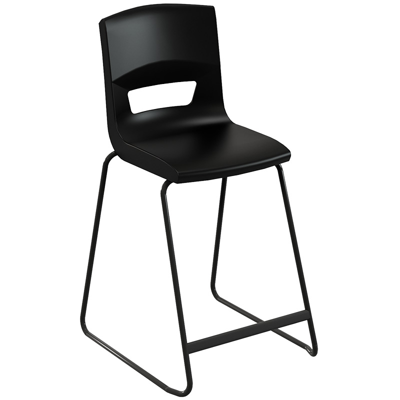 Postura+ High Chair - Jet Black - 610mm Seat Height