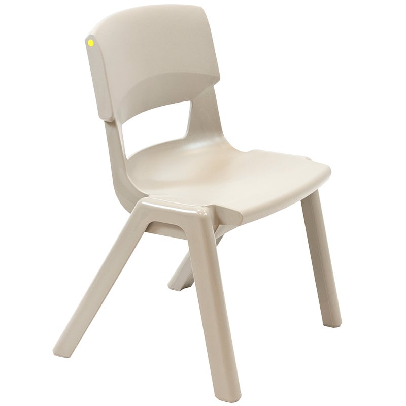 Postura+ One-Piece Plastic School Chair Size 3 - Ash Grey