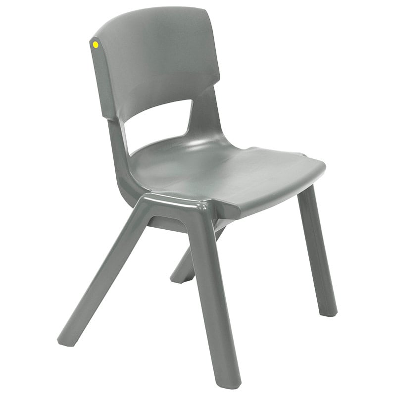 Postura+ One-Piece Plastic School Chair Size 3 - Iron Grey