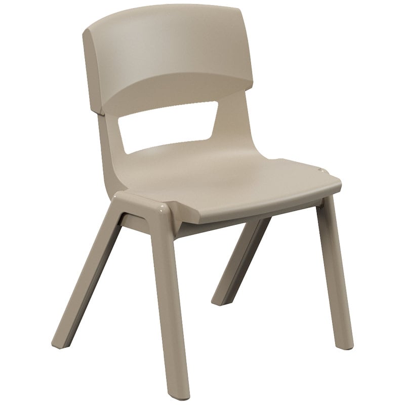 Postura+ One-Piece Plastic School Chair Size 3 - Light Sand