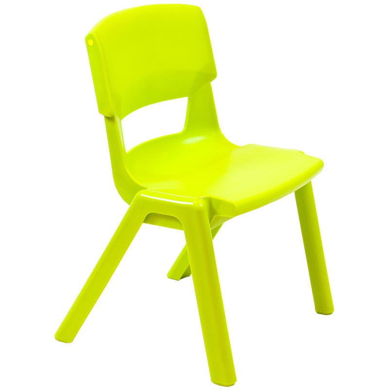 Postura+ One-Piece Plastic School Chair Size 3 - Lime Zest