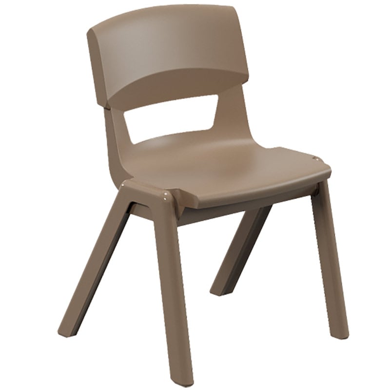 Postura+ One-Piece Plastic School Chair Size 3 - Misty Brown