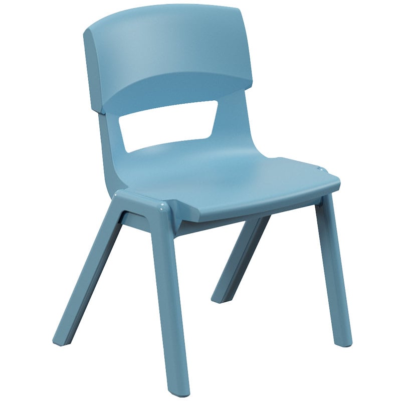 Postura+ One-Piece Plastic School Chair Size 3 - Powder Blue