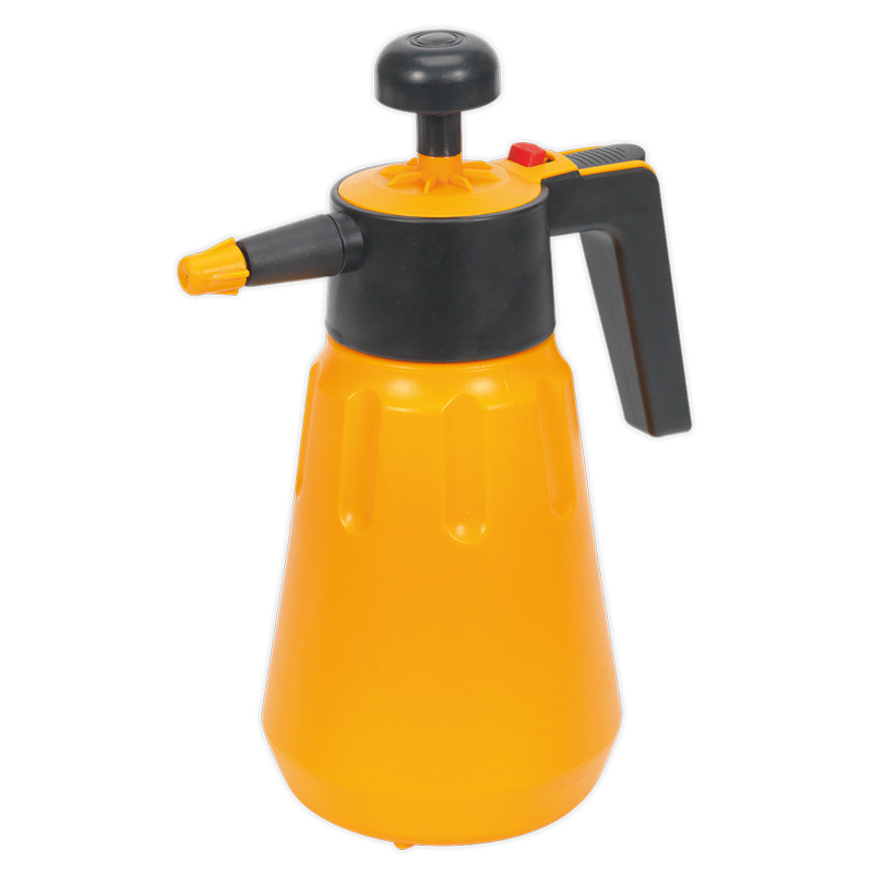 Sealey Hand-Operated Yellow Pressure Sprayer Bottle - 1.5L