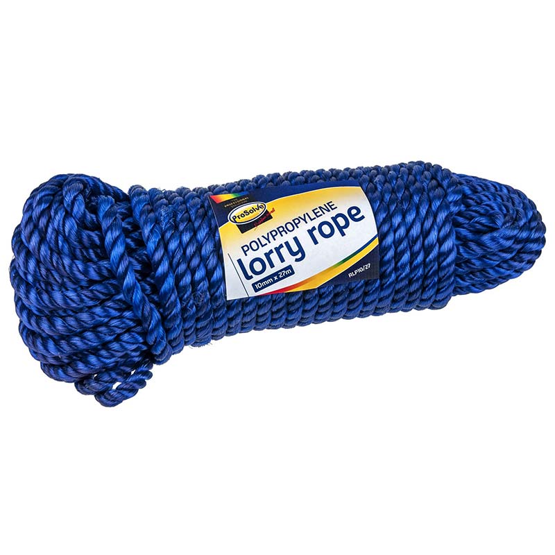 Prosolve 3-Strand Polypropylene Rope Coil - 10mm x 27m - Blue