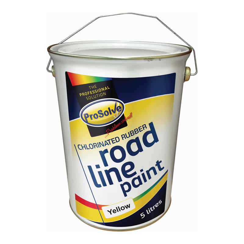 ProSolve™ Chlorinated Rubber Road Line Paint, 5L - Yellow