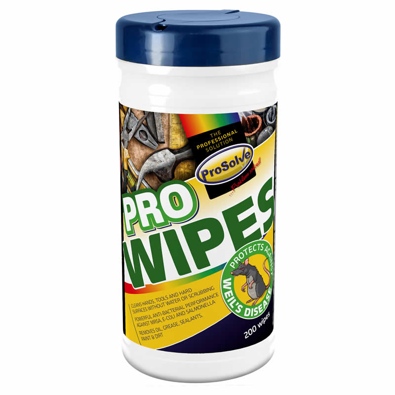 ProSolve Anti-weil's Prowipes tub 200, 200 wipes x 6