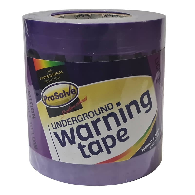 ProSolve™ Underground Warning Tape, Purple Street Lighting Cable, pack of 4 x 365m rolls