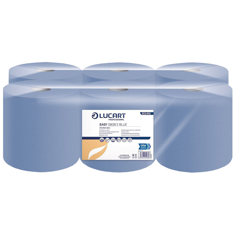Eco Blue Recyled Centrefeed Absorbent Paper Towel Roll - 150m x 190mm