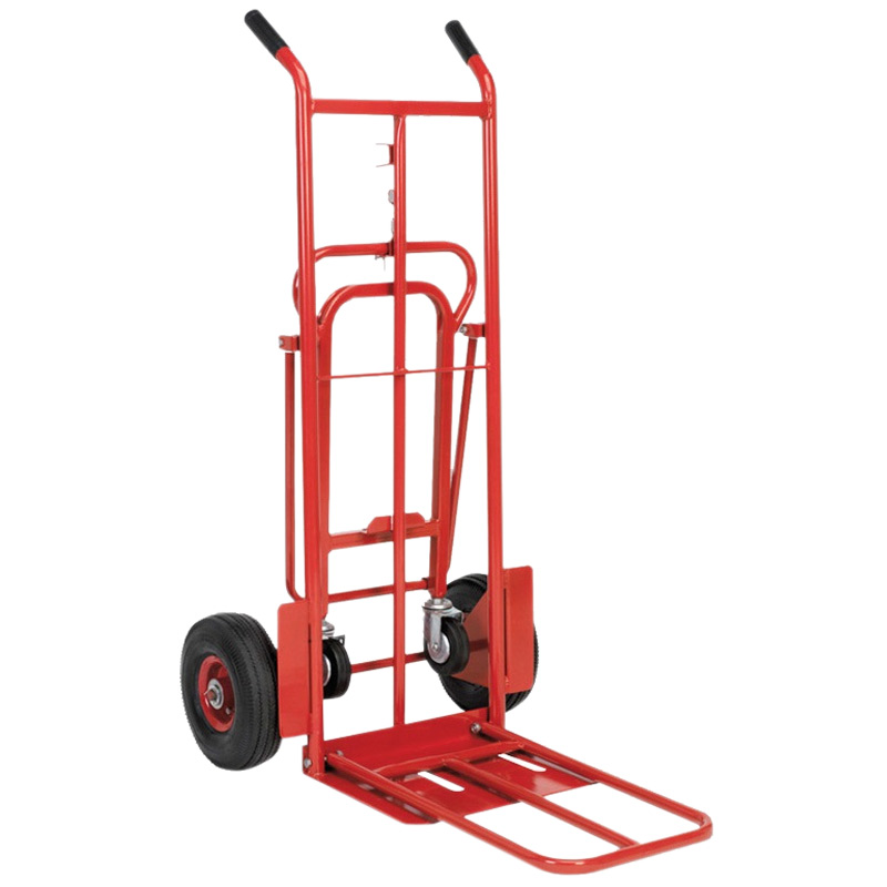 Red 3-Position Hand Truck 250kg Capacity - 1275  x 600 x 470mm (H x W x D) 