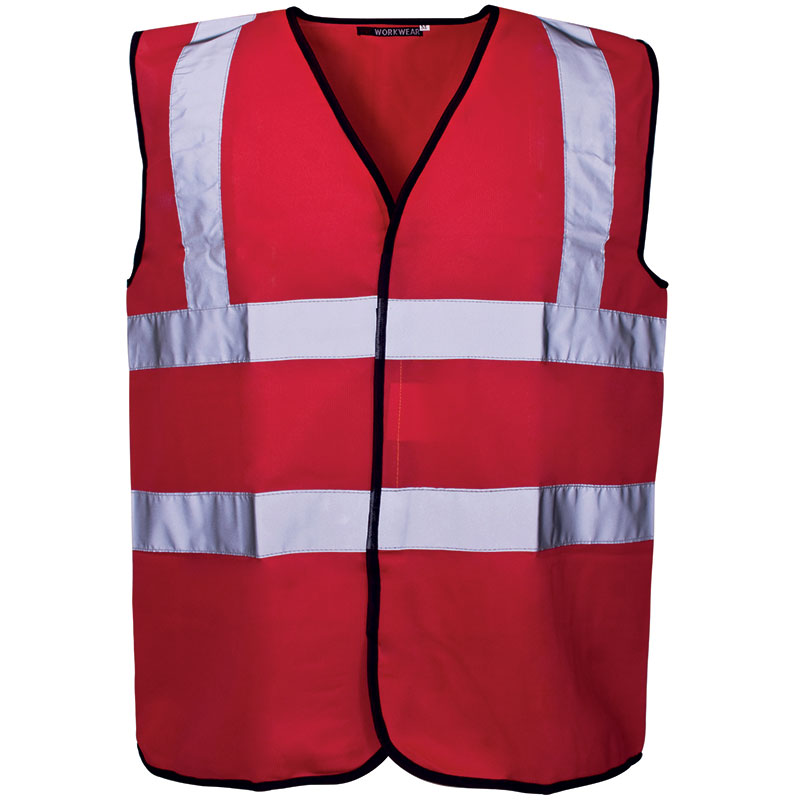 Red Reflective Vest - Size Large