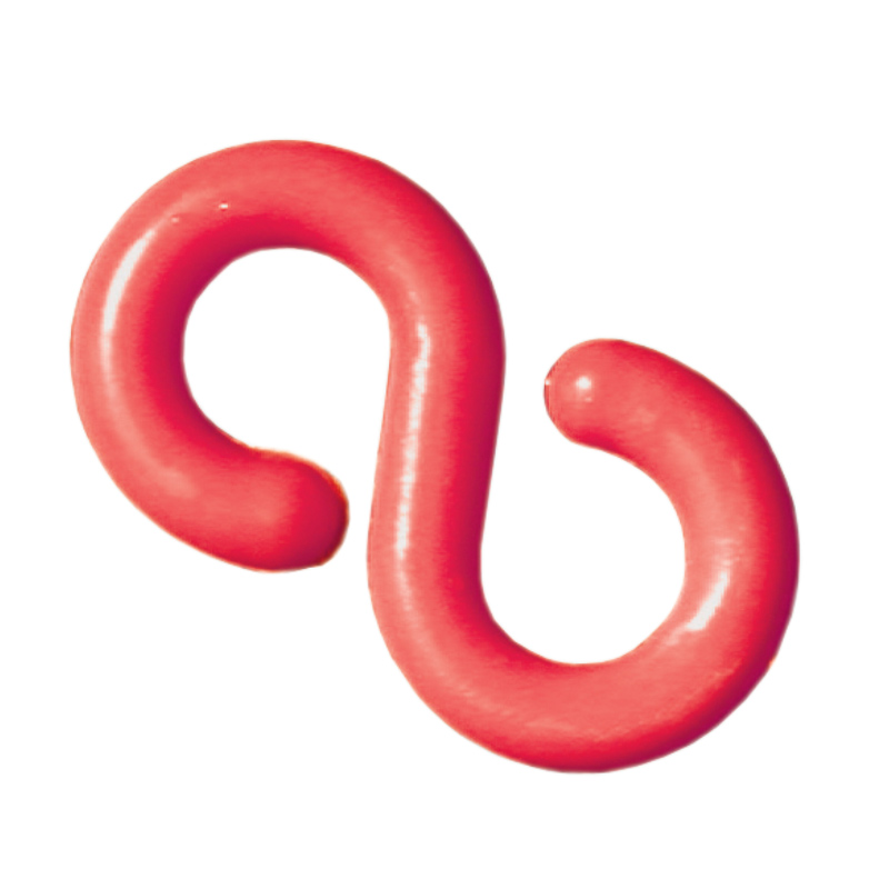 Red 6mm plastic S-hooks (pack of 10)