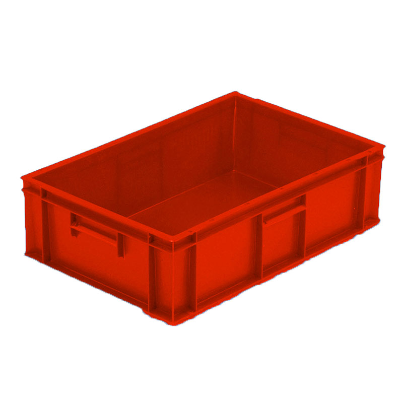 Stacking Euro Container with solid sides & base - Red 33L - 175 x 600 x 400mm - pack of 5