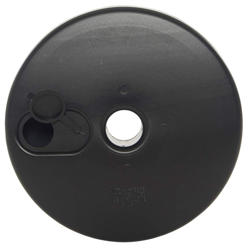 30cm Round Plastic Fillable Post Base - Black
