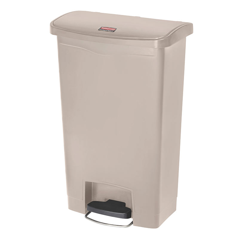 Rubbermaid 50L Step-on Pedal Bin - Beige