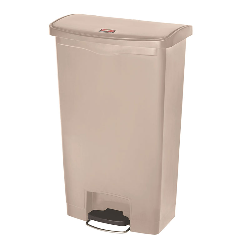 Rubbermaid 68L Step-on Pedal Bin - Beige