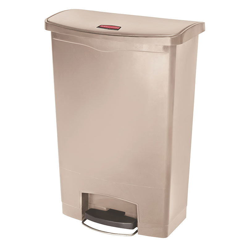 Rubbermaid 90L Step-on Pedal Bin - Beige