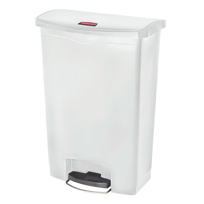 Rubbermaid 90L Step-on Pedal Bin - White