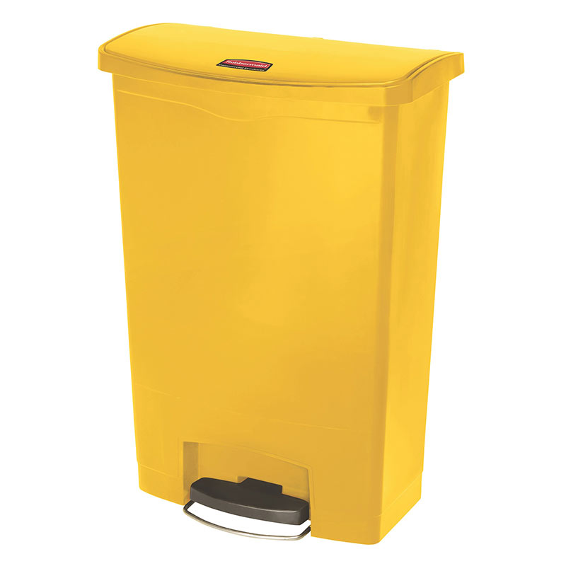 Rubbermaid 90L Step-on Pedal Bin - Yellow