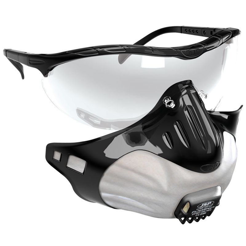 JSP Filterspec Safety Spectacles with Filter Mask