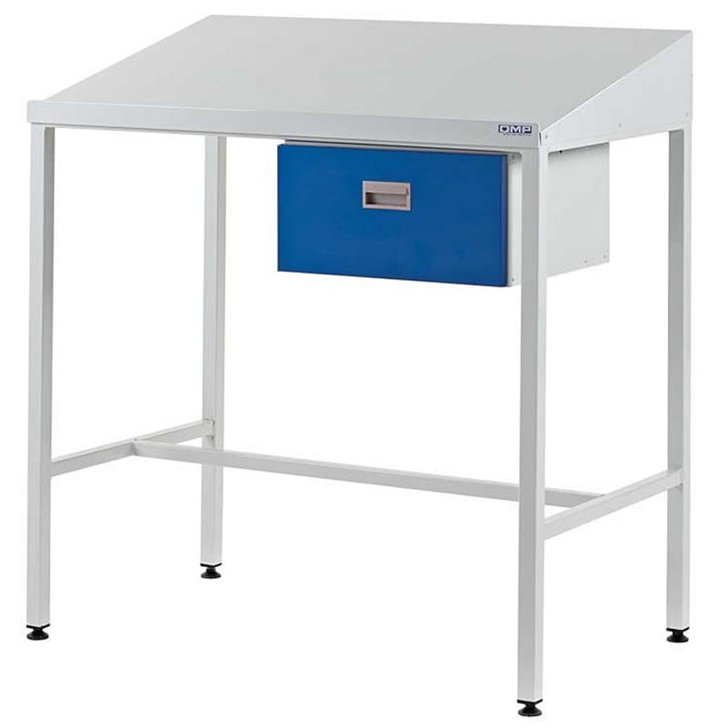 Sloping Top Workstation With 1 Drawer 1060mm H x 1000mm W x 600mm D