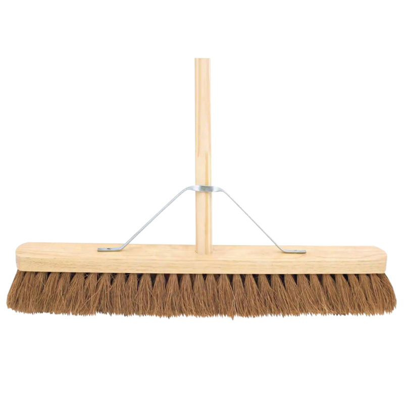 ProSolve Soft Coco Broom 18 inch Head - 4 foot Wooden Handle - 1170 x 60 x 290mm