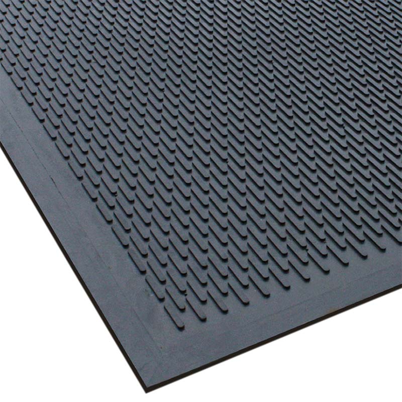 Soilscraper Non-Slip Black Rubber Heavy-Duty Entrance Mat - 7 x 900 x 1500mm