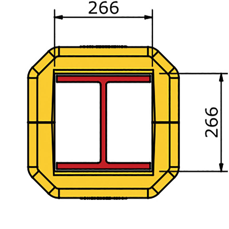 Spacesaver Column Protector - fits column 250 x 250mm