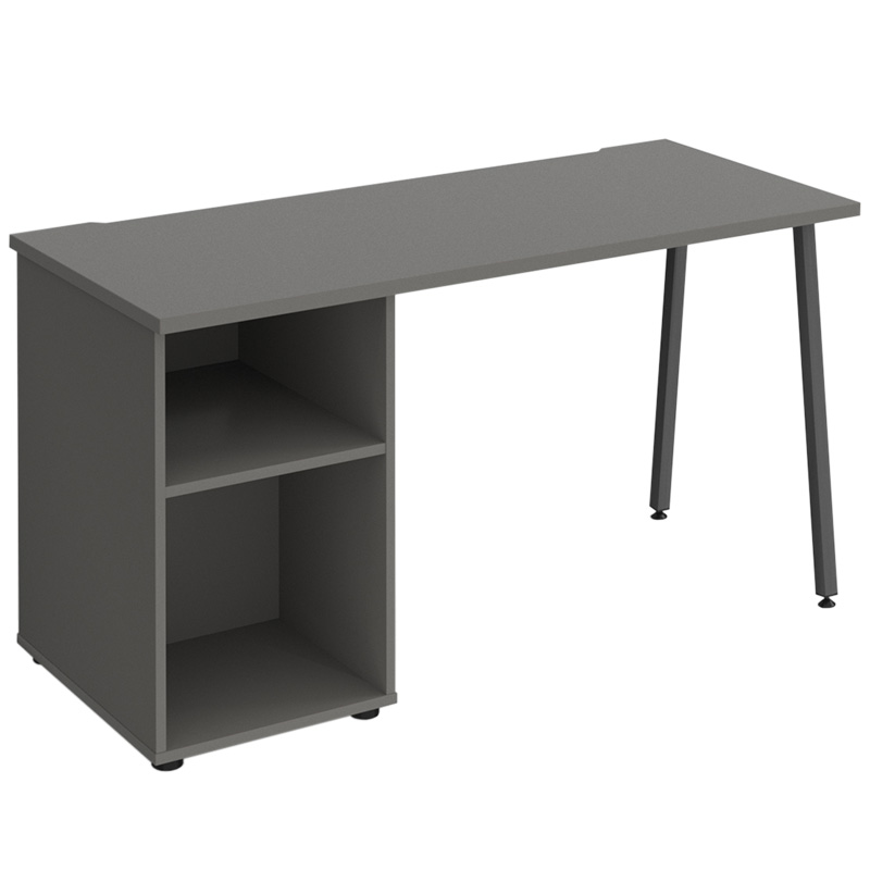 Sparta A-Frame Desk with Pedestal - 730 x 1400 x 600mm