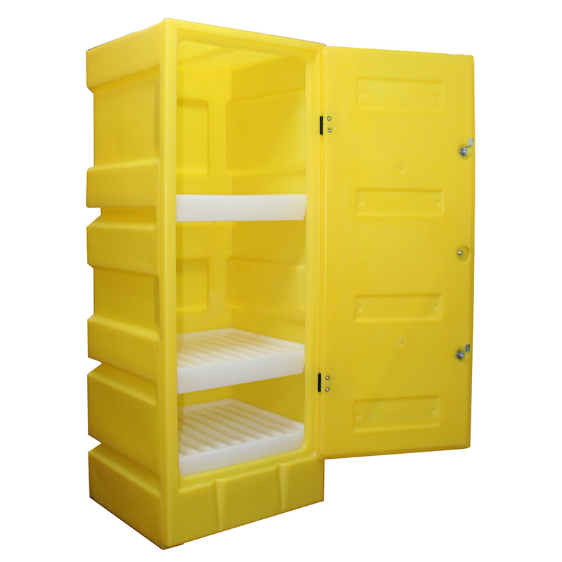 Spill Containment Cabinet with 70L Sump & Removable Shelf - 1650 x 570 x 640mm