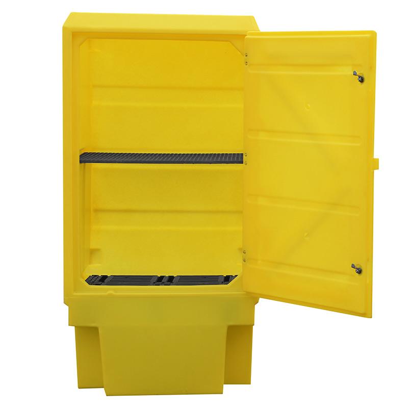 Spill Containment Cabinet with 225L Sump & Removable Shelf - 1835 x 920 x 740mm