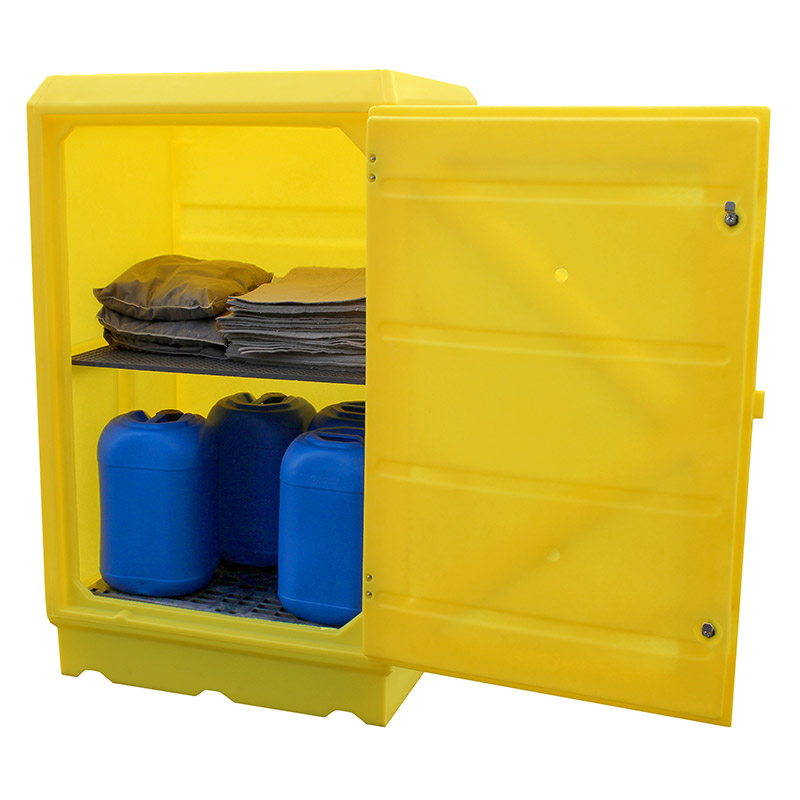 Spill Containment Cabinet with 100L Sump & Removable Shelf - 1520 x 920 x 740mm