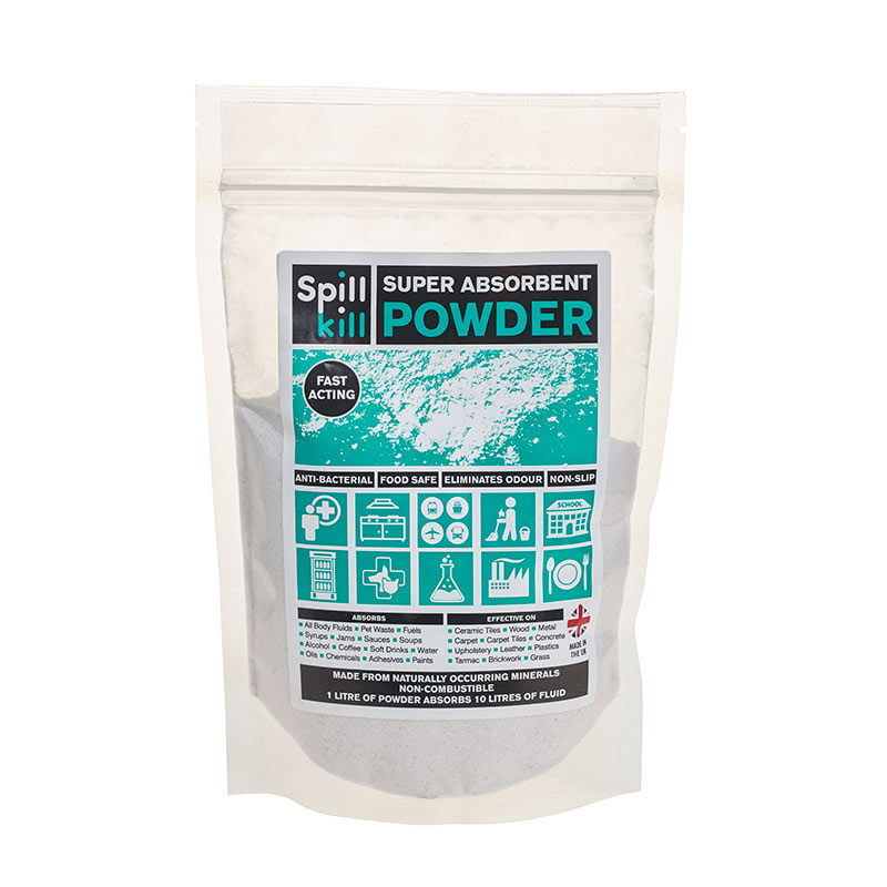 Spill Kill Super Absorbent Powder - 1L Grip Seal Bag