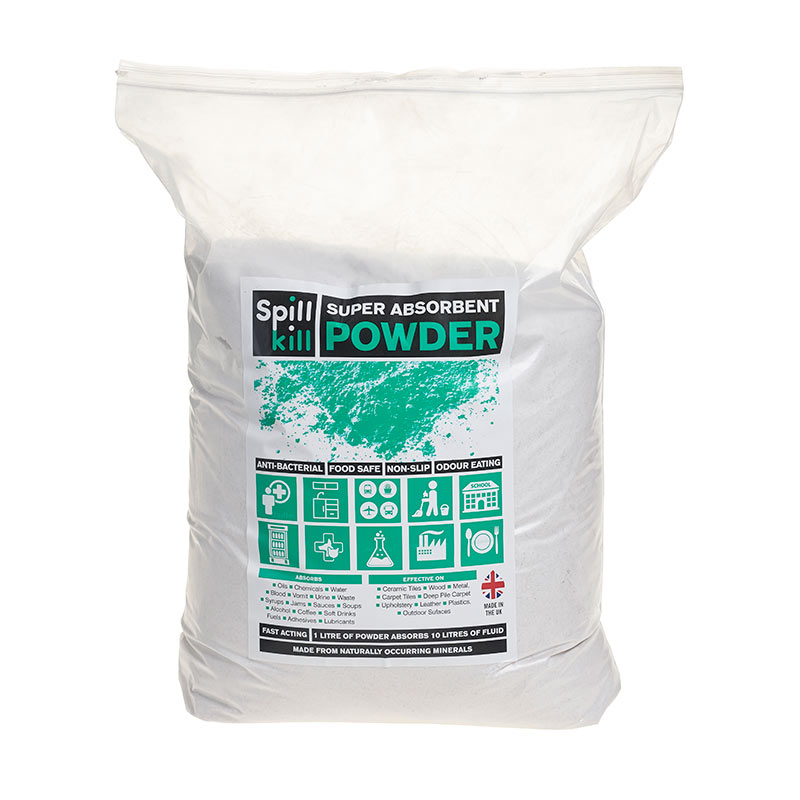 Spill Kill Super Absorbent Powder - 25L Heat Sealed Bag