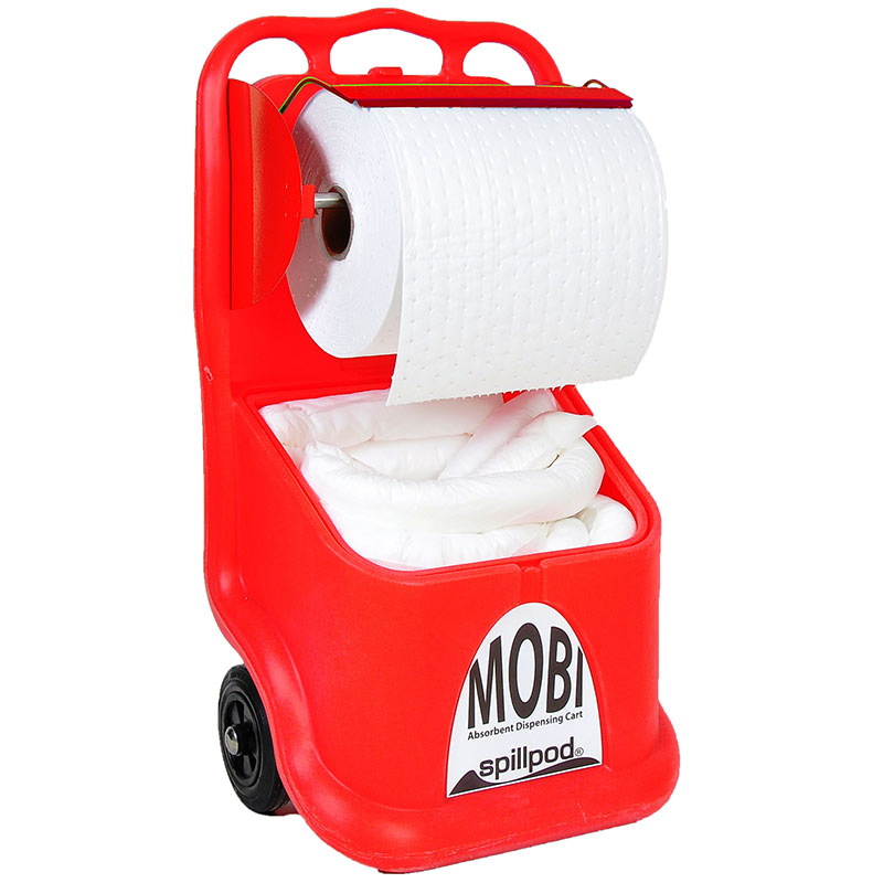 Oil & Fuel Spillpod Mobi with absorbent socks & roll