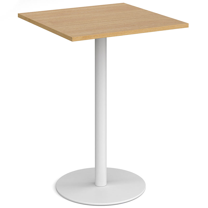Square Poseur Table with Round Base - 1100 x 800 x 800mm