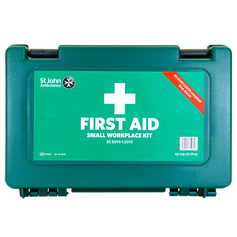 St John Ambulance Statutory Green Box Small Workplace First Aid Kit